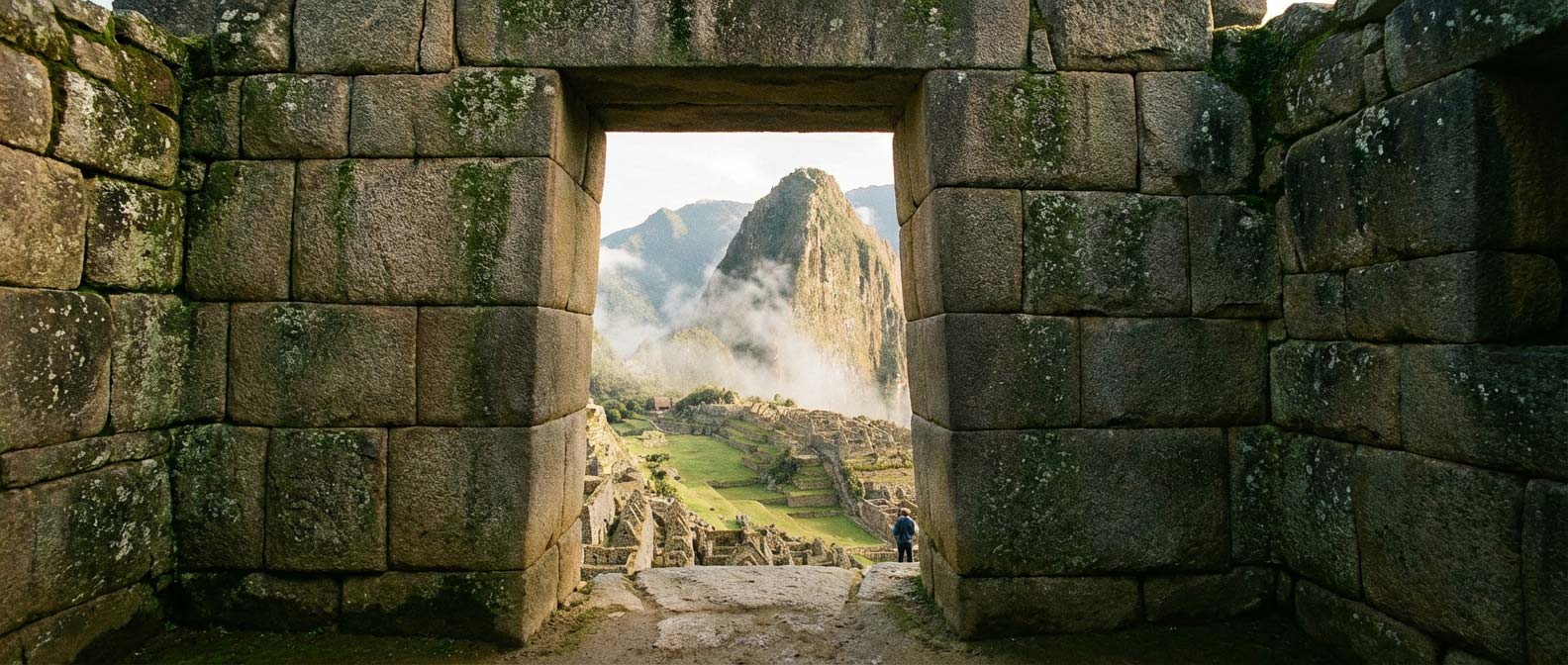Machu Picchu citadel from the Sun Gate